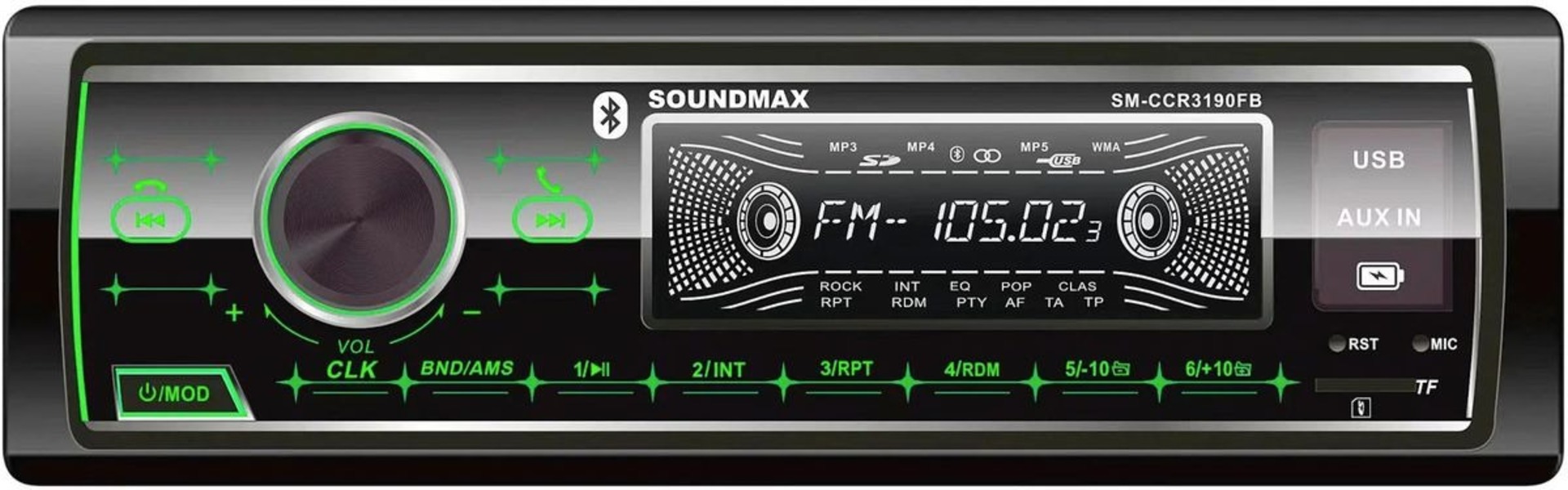 Автомагнитола Soundmax SM-CCR3190FB 2560₽