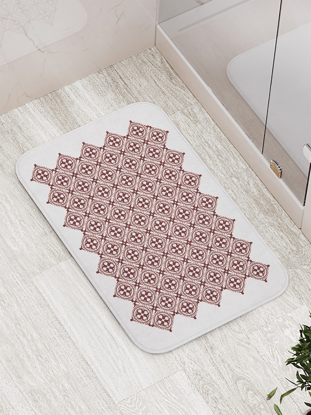

bath_66040 Коврик противоскользящий для ванной, сауны, бассейна, 77х52 см