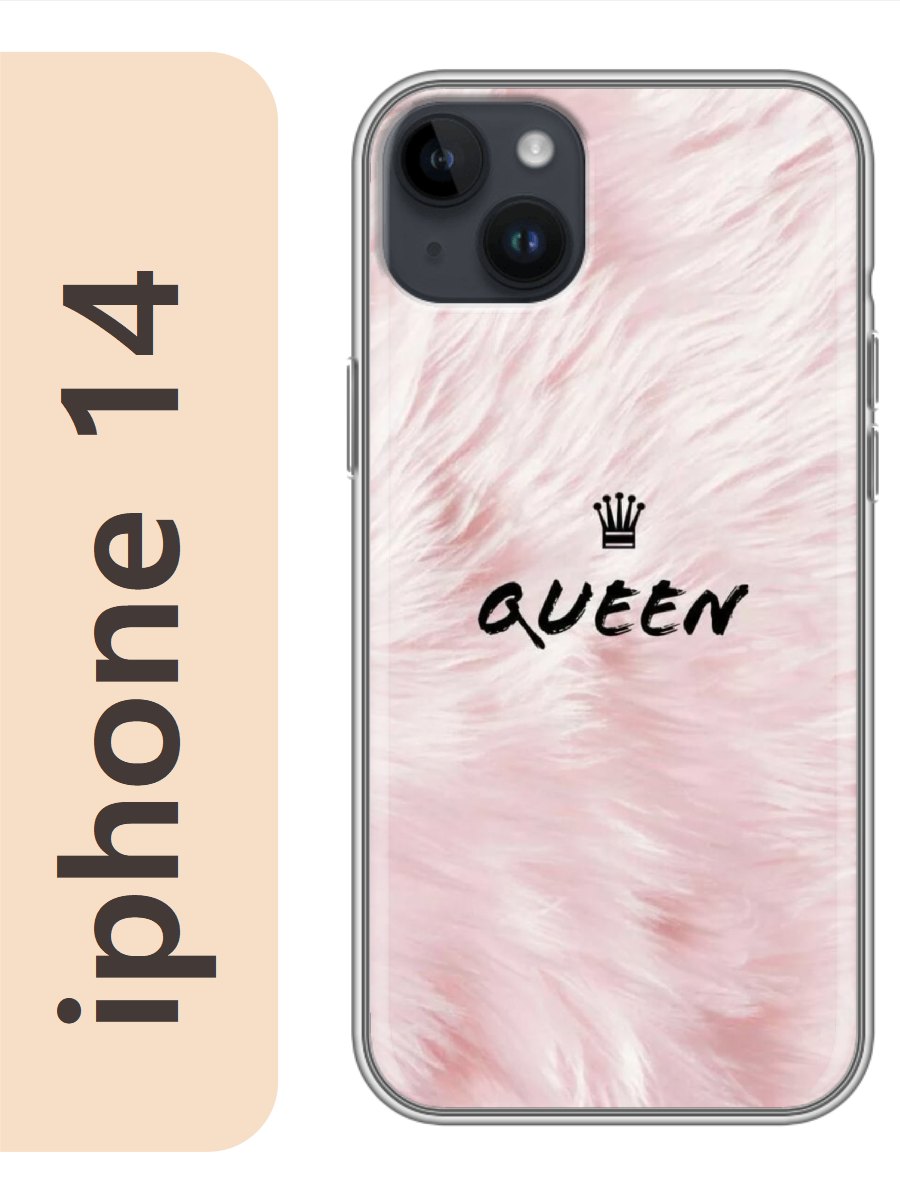 

Чехол на Apple Iphone 14 queen 469, Прозрачный, Iph14nadp