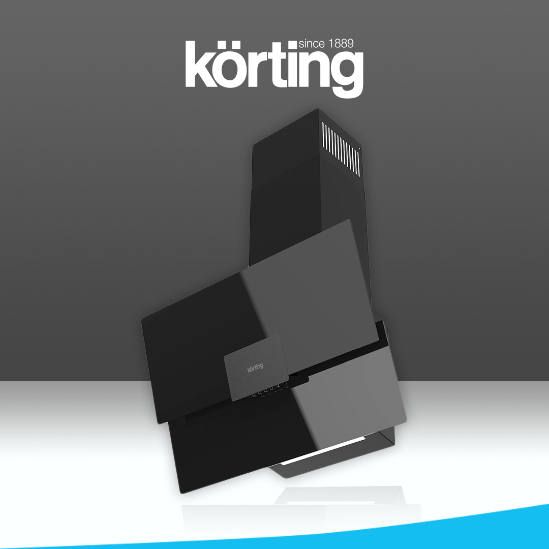 Вытяжка настенная Korting KHC 66373 BXGN черная