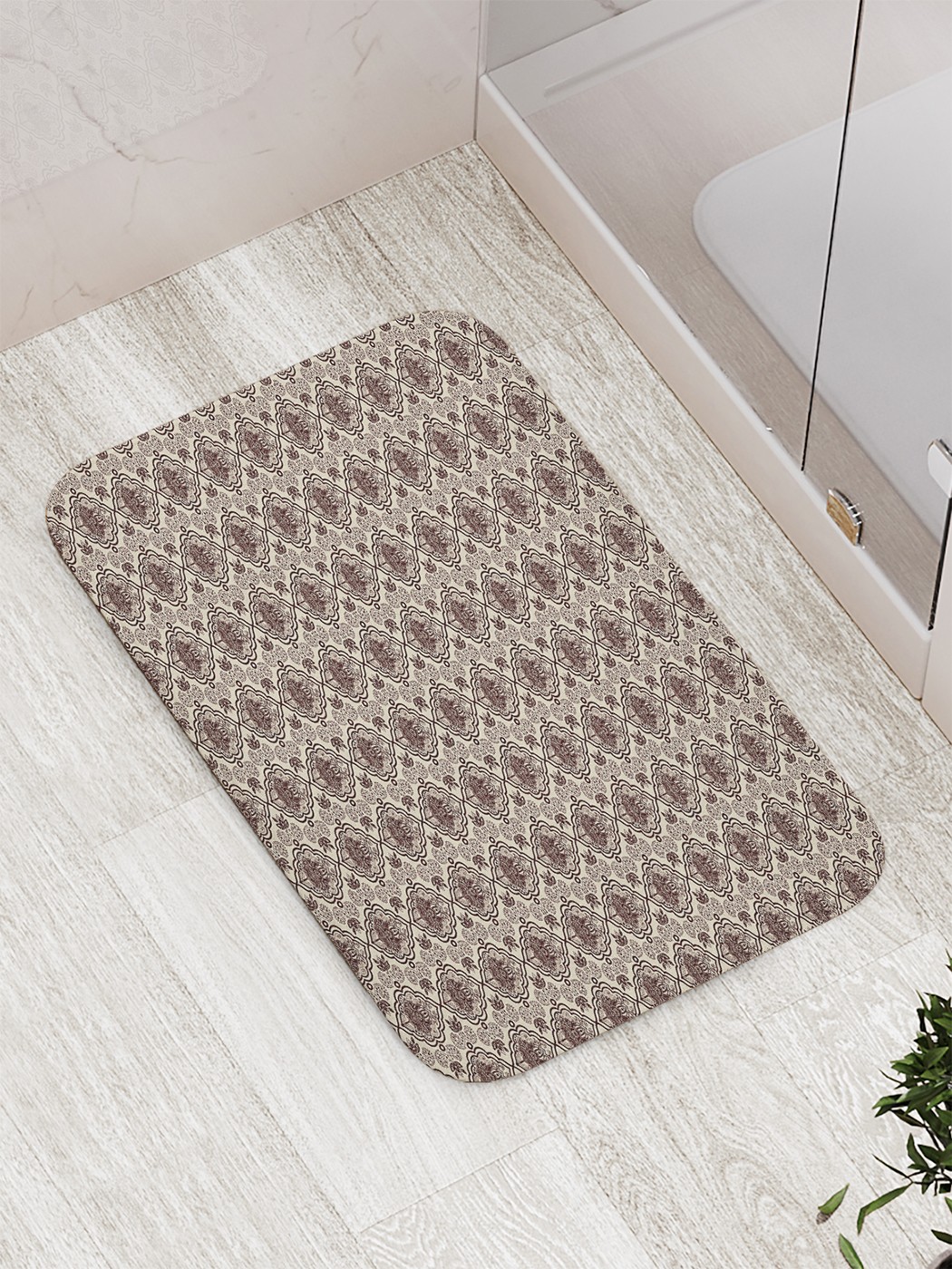 

bath_66013 Коврик противоскользящий для ванной, сауны, бассейна, 77х52 см