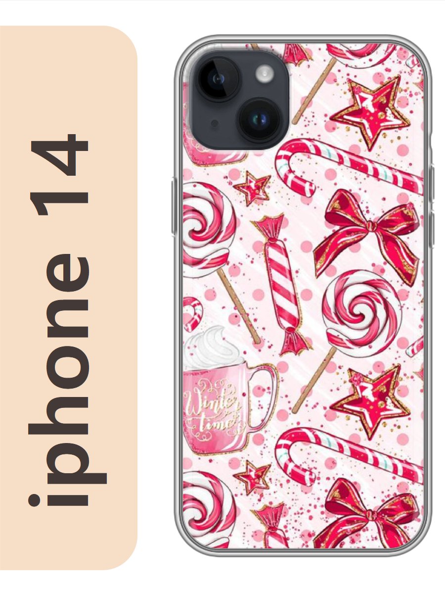 

Чехол на Apple Iphone 14 зимний фон 420, Прозрачный, Iph14newy