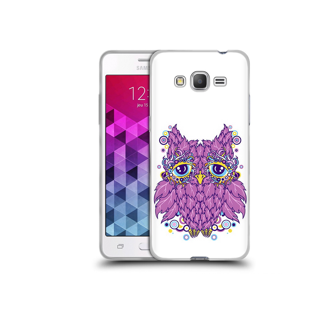 

Чехол MyPads Tocco для Samsung Galaxy Grand Prime Розовая сова, Прозрачный, Tocco