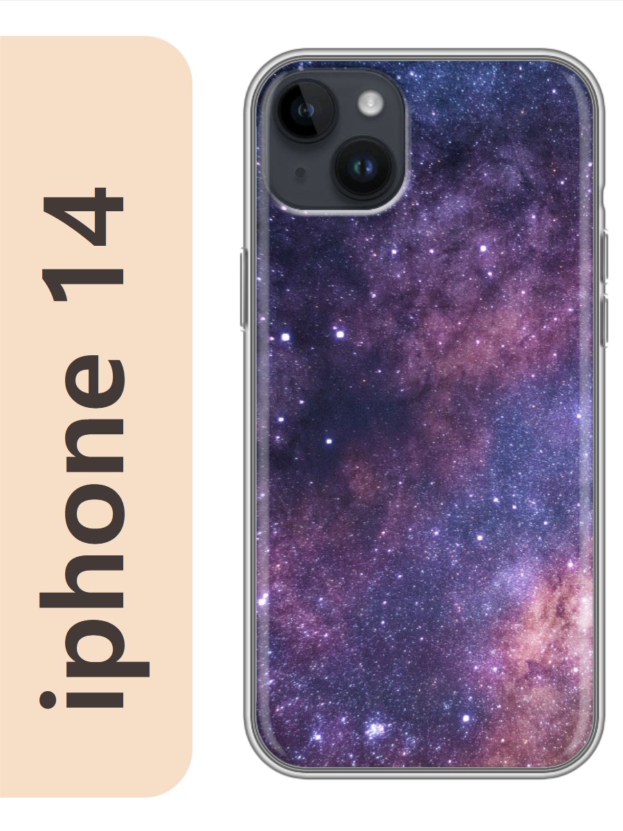 

Чехол на Apple Iphone 14 космос звезды 365, Прозрачный, Iph14rzne