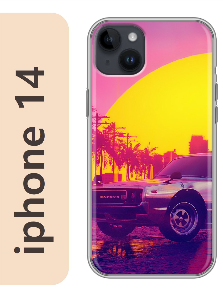 

Чехол на Apple Iphone 14 ретро 361, Прозрачный, Iph14rzne