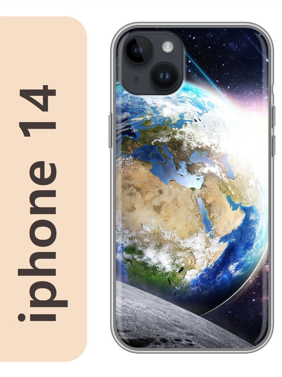 

Чехол на Apple Iphone 14 космос планеты 348, Прозрачный, Iph14rzne