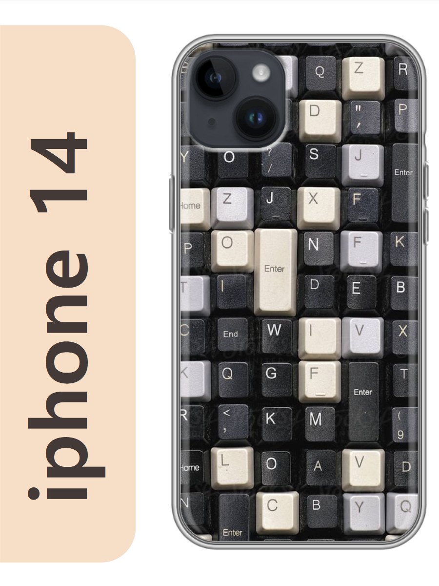 

Чехол на Apple Iphone 14 клавиатура 347, Iph14rzne