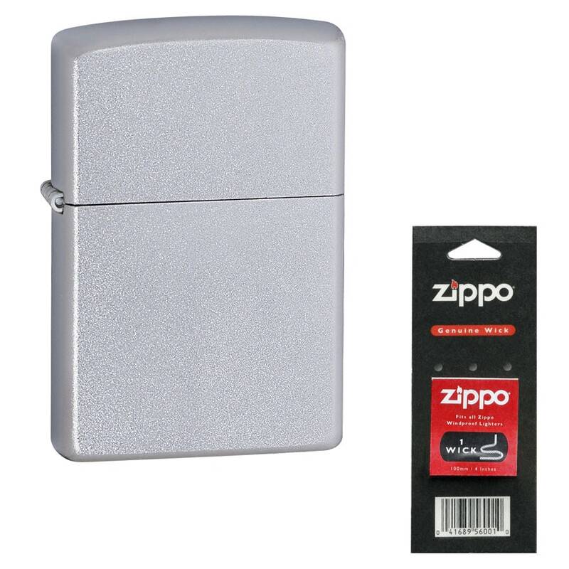 

Зажигалка Zippo 205-2425 Satin Chrome серебристого цвета, Серебристый, 205-2425