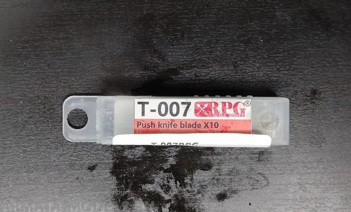 

T-007RPG Набор прямых лезвий для ножа 10 шт Push knife blade X10 piece set