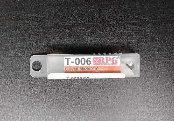 

T-006RPG Набор изогнутых лезвий для ножа 10 шт Curved blade X10 piece set