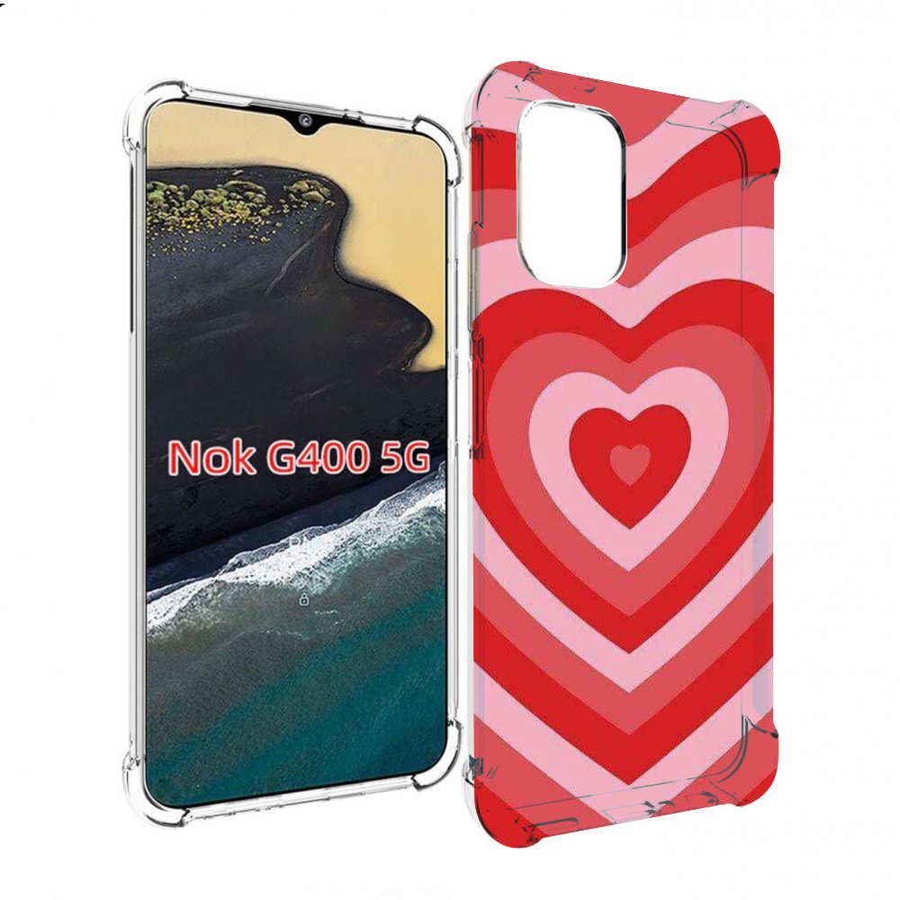 

Чехол MyPads завораживающее сердце женский для Nokia G400 5G, Прозрачный, Tocco