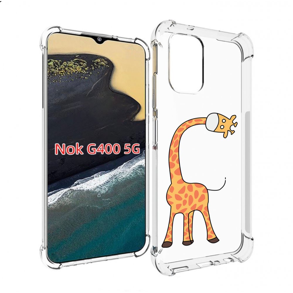 

Чехол MyPads жирафик детский для Nokia G400 5G, Прозрачный, Tocco