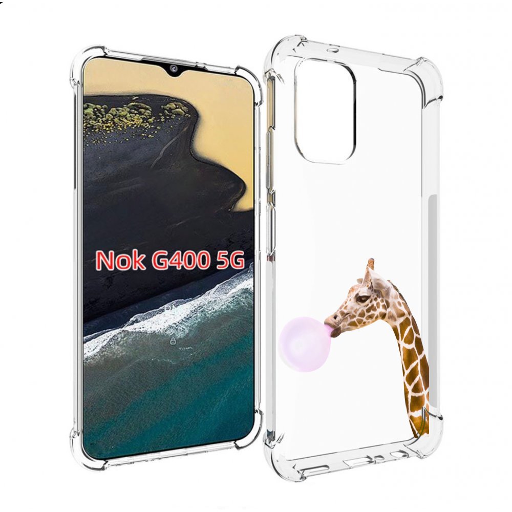 

Чехол MyPads жираф-с-жвачкой для Nokia G400 5G, Прозрачный, Tocco