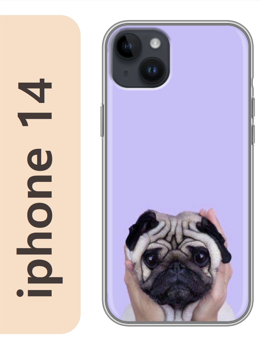 

Чехол на Apple Iphone 14 мопс 310, Iph14zhiv