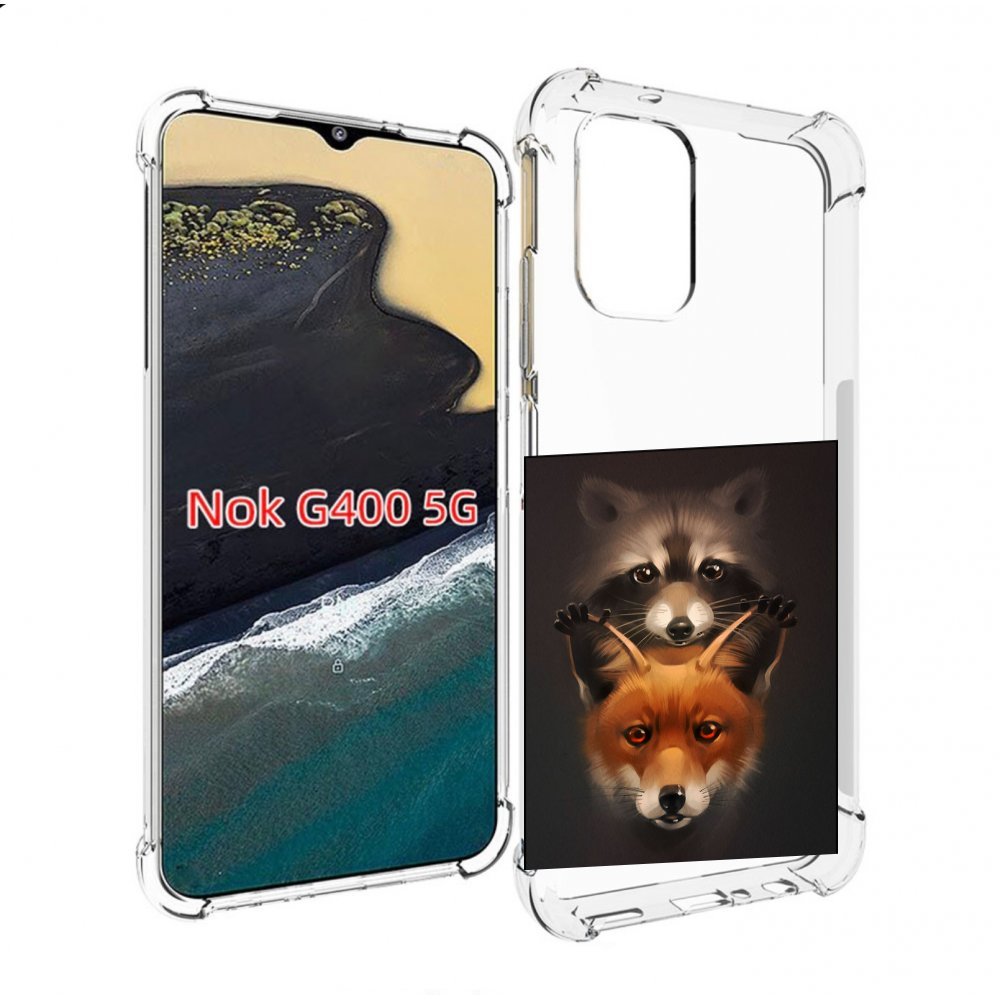 

Чехол MyPads енотик-лисенок для Nokia G400 5G, Прозрачный, Tocco