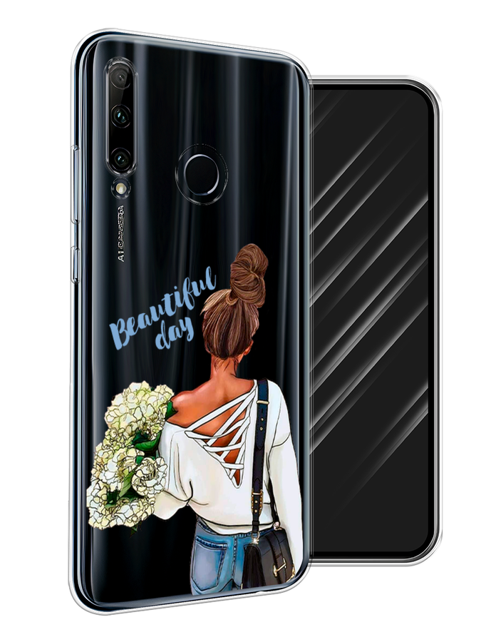 

Чехол Awog на Huawei P Smart Plus 2019 "Бесконечность от Тиффани", Голубой, 69250-4