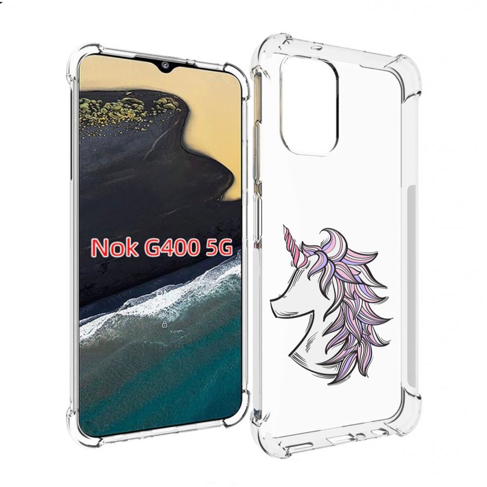 

Чехол MyPads единорог-рисунок для Nokia G400 5G, Прозрачный, Tocco
