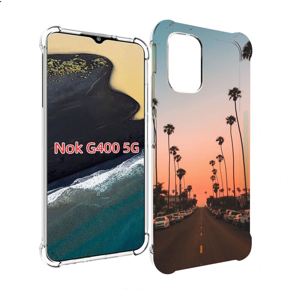 

Чехол MyPads дорога-с-закатом для Nokia G400 5G, Прозрачный, Tocco