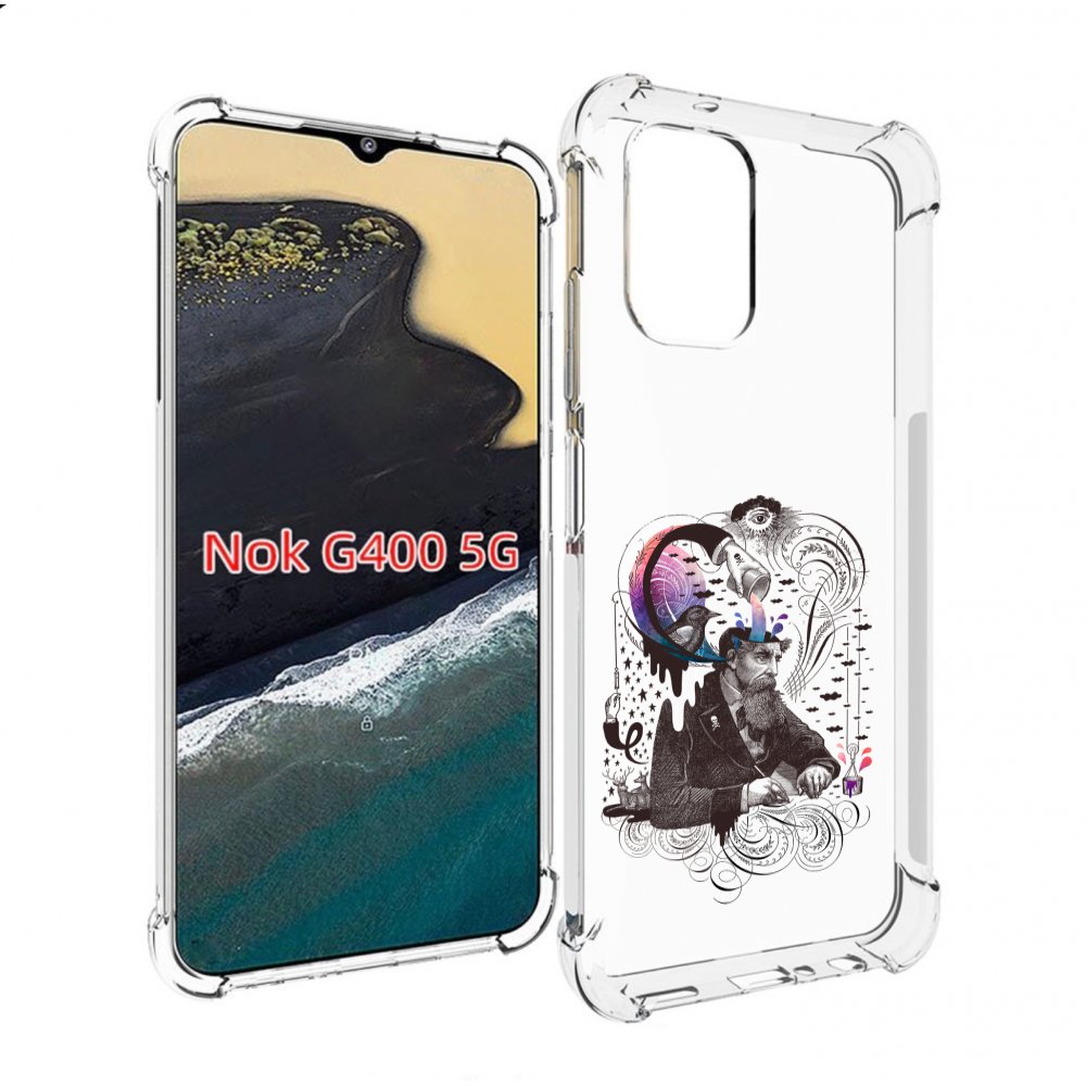 

Чехол MyPads абстракция думающий мужчина для Nokia G400 5G, Прозрачный, Tocco