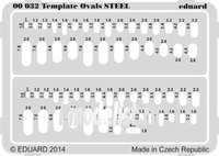 

00032 Eduard Инструмент Template ovals STEEL