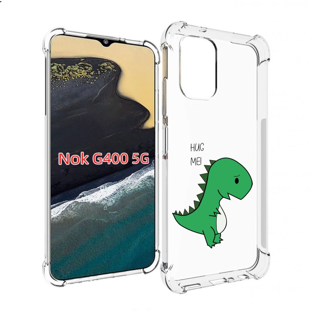 

Чехол MyPads динозаврик для Nokia G400 5G, Прозрачный, Tocco
