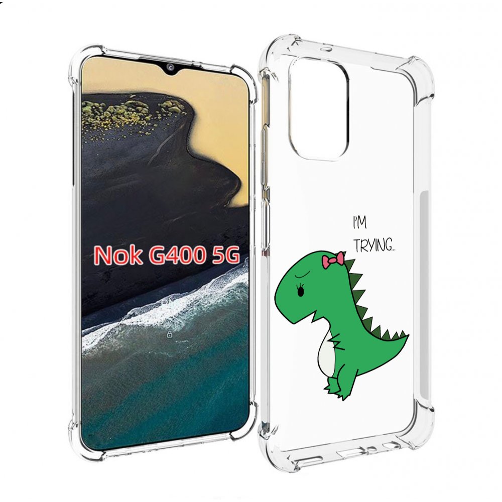 

Чехол MyPads динозаврик-девочка для Nokia G400 5G, Прозрачный, Tocco