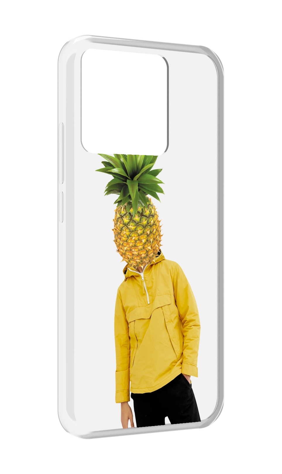 

Чехол MyPads Tocco для Xiaomi Redmi 10A ананасовая-голова, Прозрачный, Tocco