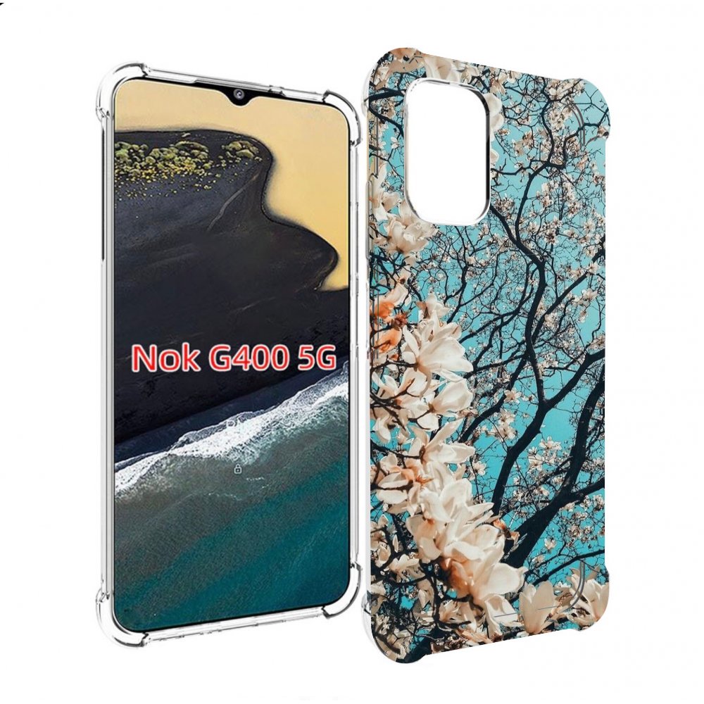

Чехол MyPads дерево-с-цветочками для Nokia G400 5G, Прозрачный, Tocco