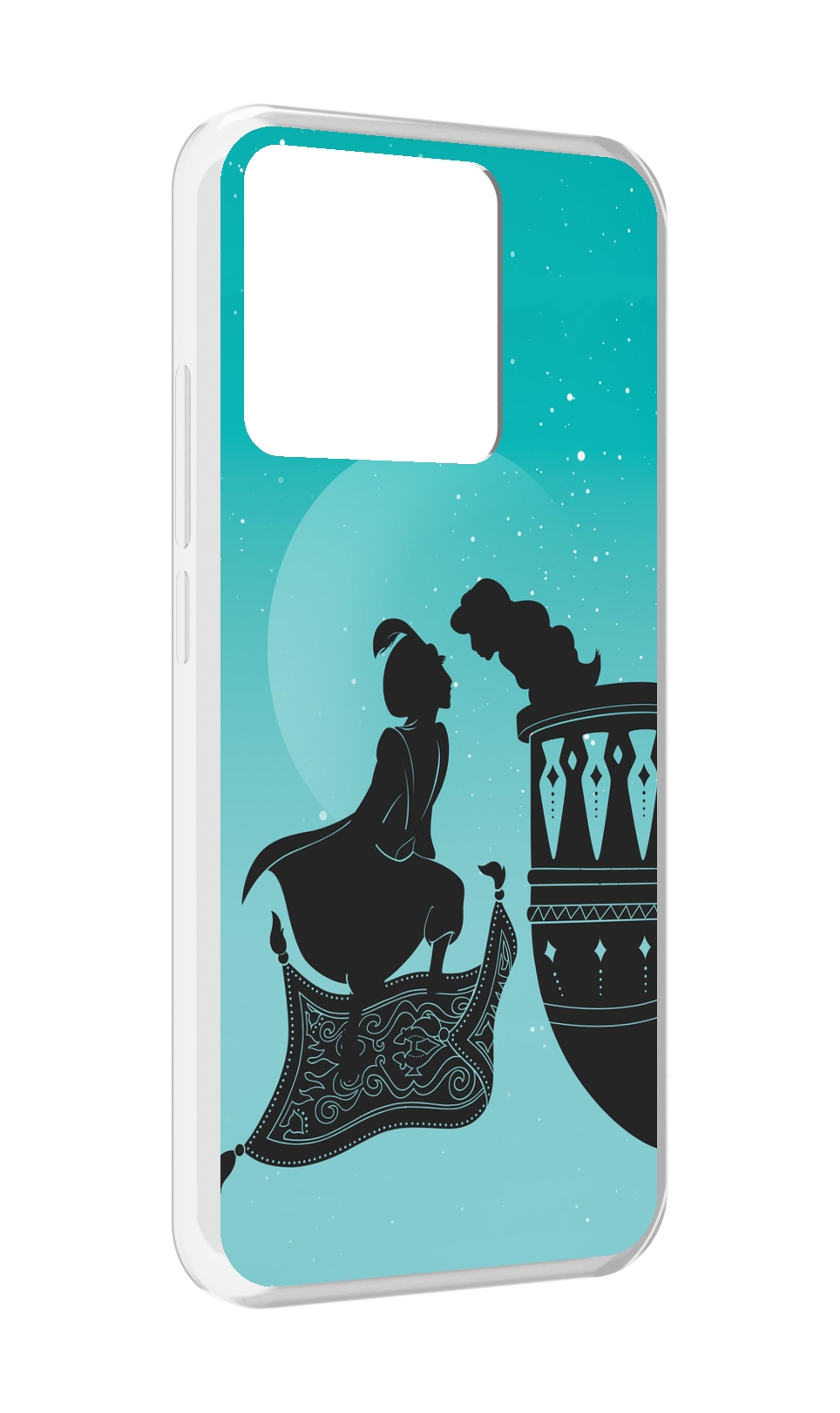 

Чехол MyPads Tocco для Xiaomi Redmi 10A алладин тень, Прозрачный, Tocco