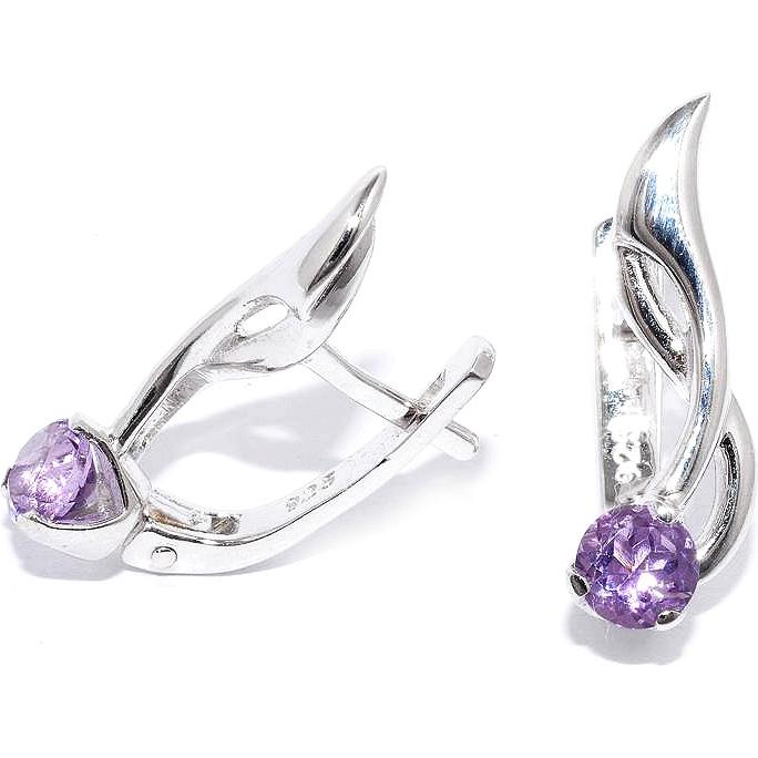 

Серьги женские из серебра Silver Wings 220590-e-06-84, аметист, 220590-e-06-84