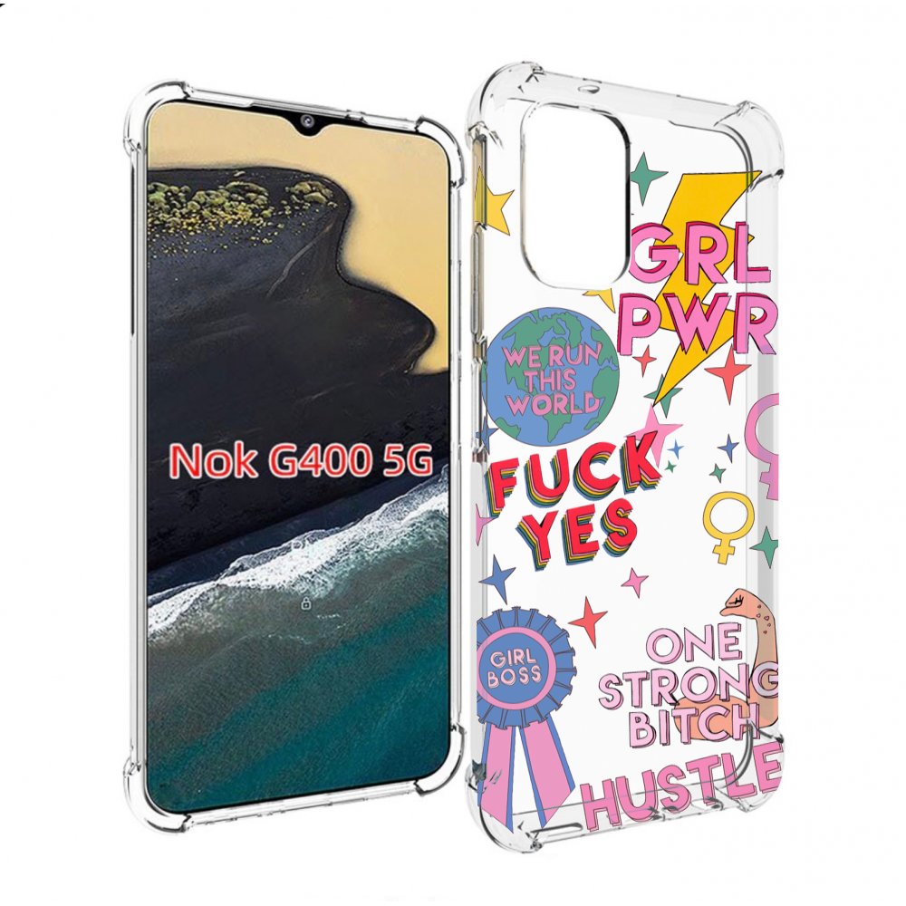 

Чехол MyPads девушки-боссы женский для Nokia G400 5G, Прозрачный, Tocco