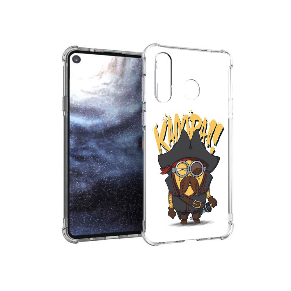 

Чехол MyPads Tocco для Samsung Galaxy A8s миньон пират (PT124633.501.476), Прозрачный, Tocco