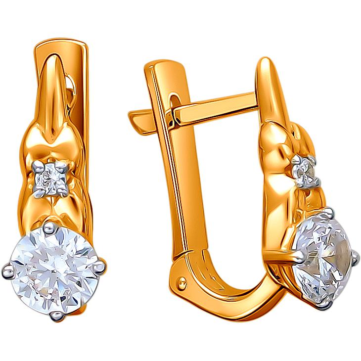 

Серьги женские из золота Эстет 01С1112327Р, фианит, 01С1112327Р