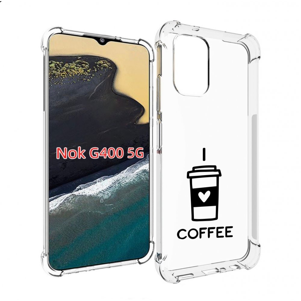 

Чехол MyPads Я люблю кофе для Nokia G400 5G, Прозрачный, Tocco