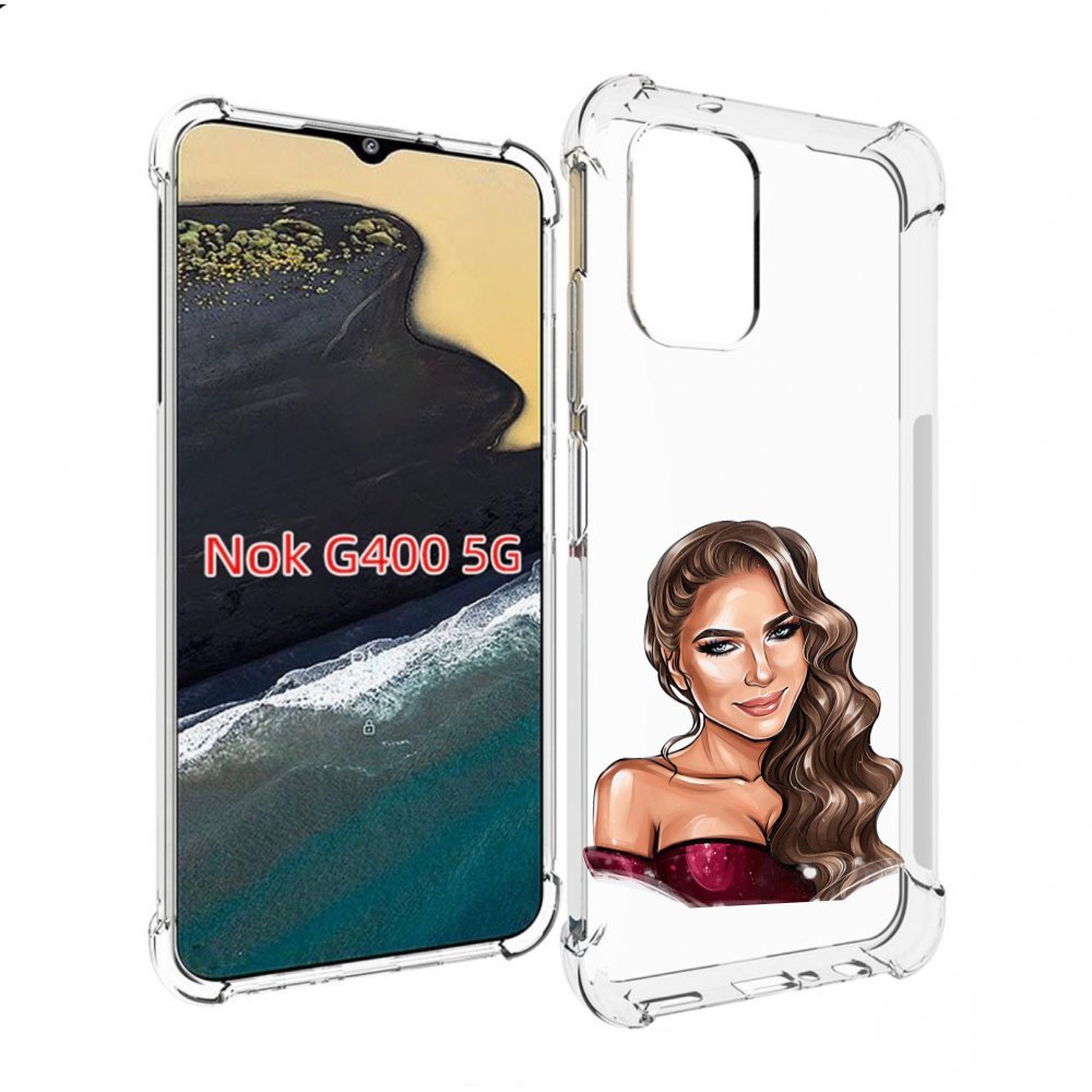 

Чехол MyPads девушка-с-улыбкой женский для Nokia G400 5G, Прозрачный, Tocco