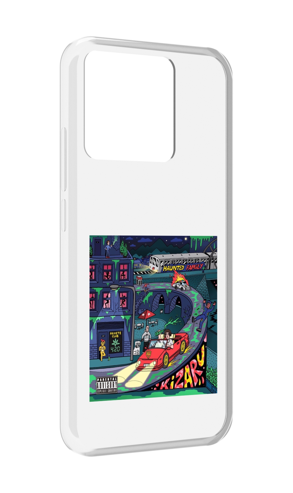 

Чехол MyPads Tocco для Xiaomi Redmi 10A Яд (альбом Kizaru), Прозрачный, Tocco