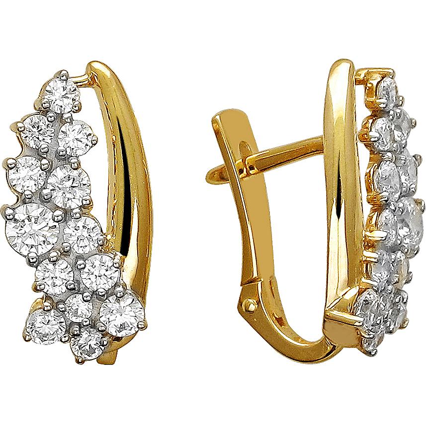 

Серьги женские из золота Эстет 01С1312206Р, фианит, 01С1312206Р