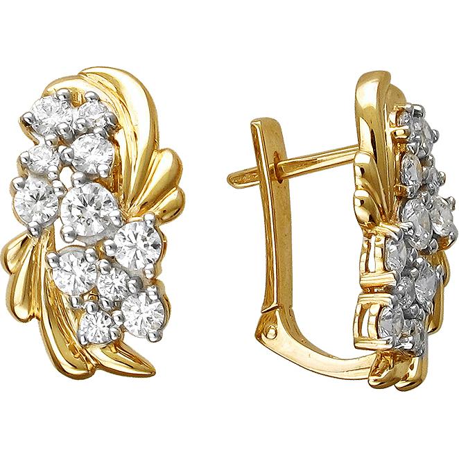 

Серьги женские из золота Эстет 01С1312205Р, фианит, 01С1312205Р
