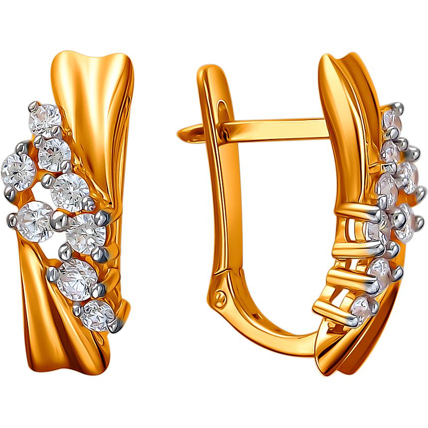 

Серьги женские из золота Эстет 01С1112207Р, фианит, 01С1112207Р