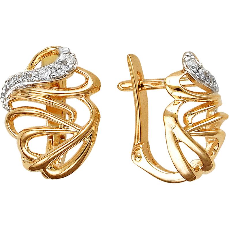

Серьги женские из золота Эстет 01С1112094Р, фианит, 01С1112094Р