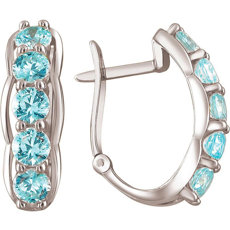 

Серьги женские из золота Эстет 01С2210859-1, фианит, 01С2210859-1