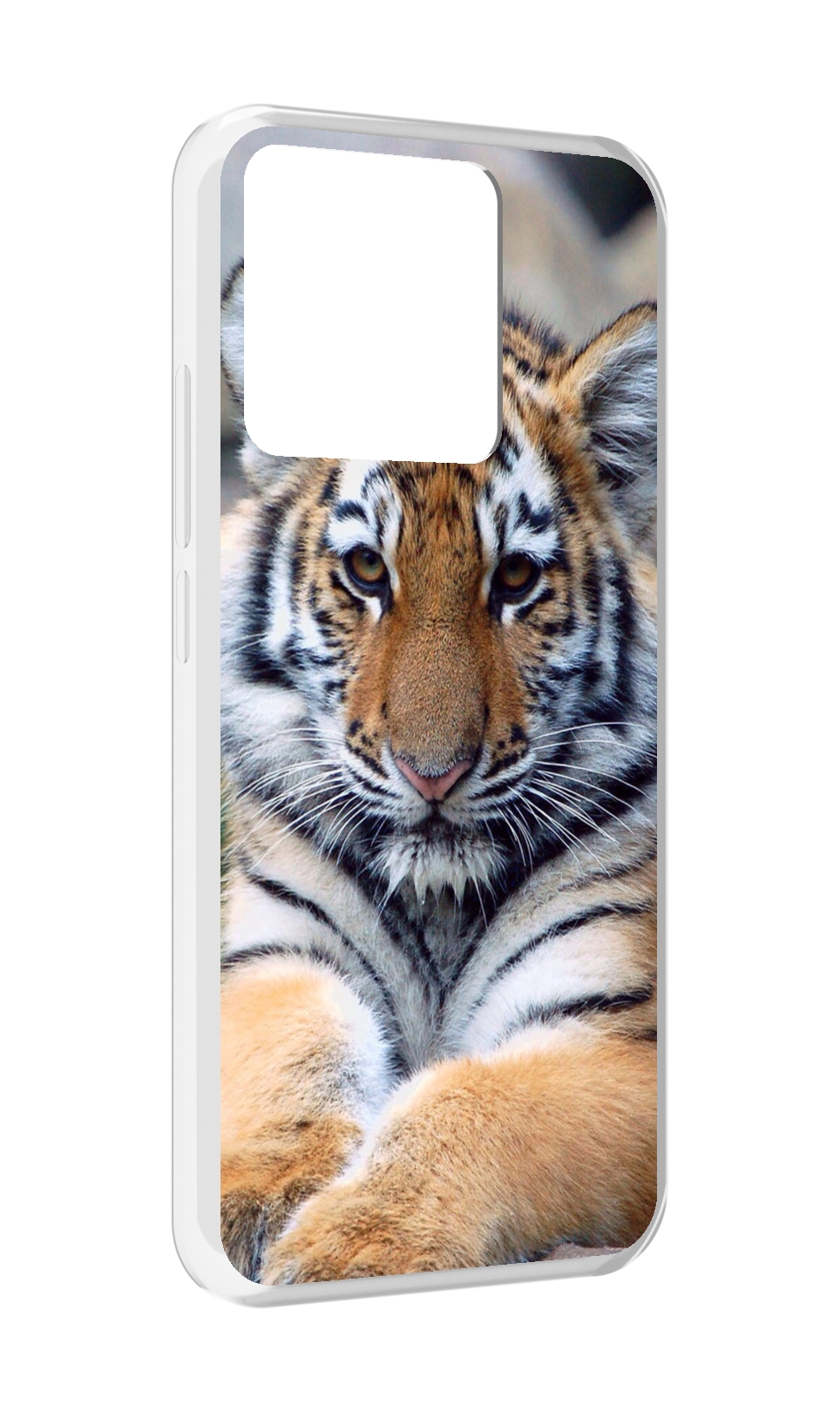

Чехол MyPads Tocco для Xiaomi Redmi 10A Тигренок, Прозрачный, Tocco