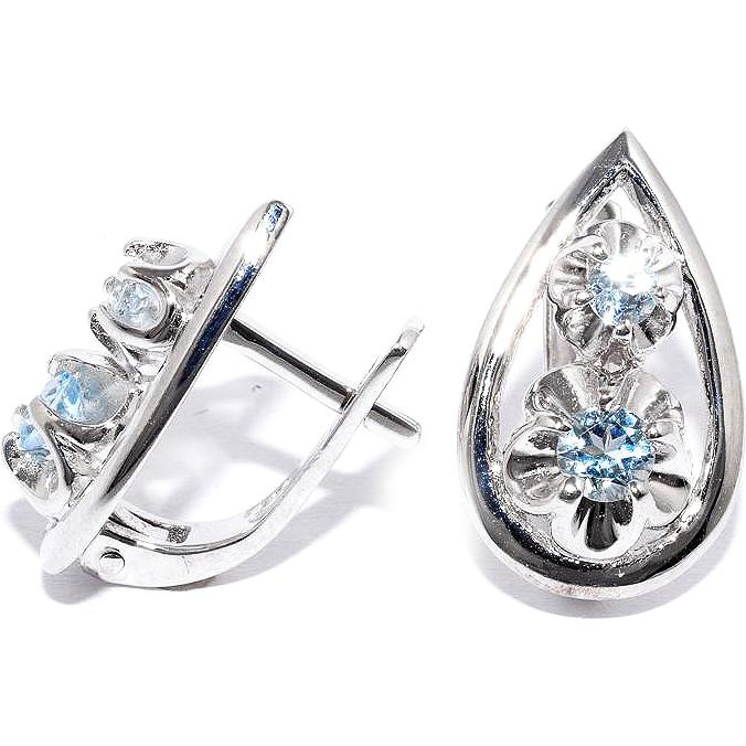 

Серьги женские из серебра Silver Wings 220578-e-06-88, топаз, 220578-e-06-88