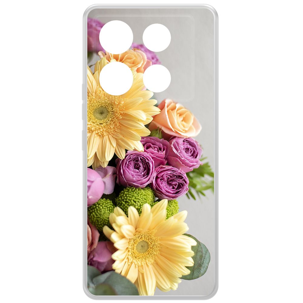 

Чехол-накладка Krutoff Clear Case Букет для INFINIX Note 40 Pro 5G, Прозрачный