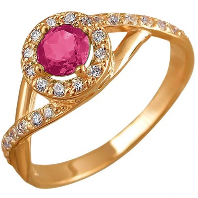 

Кольцо из серебра р. 15,5 Эстет 01К258520А-3, фианит/корунд, 01К258520А-3