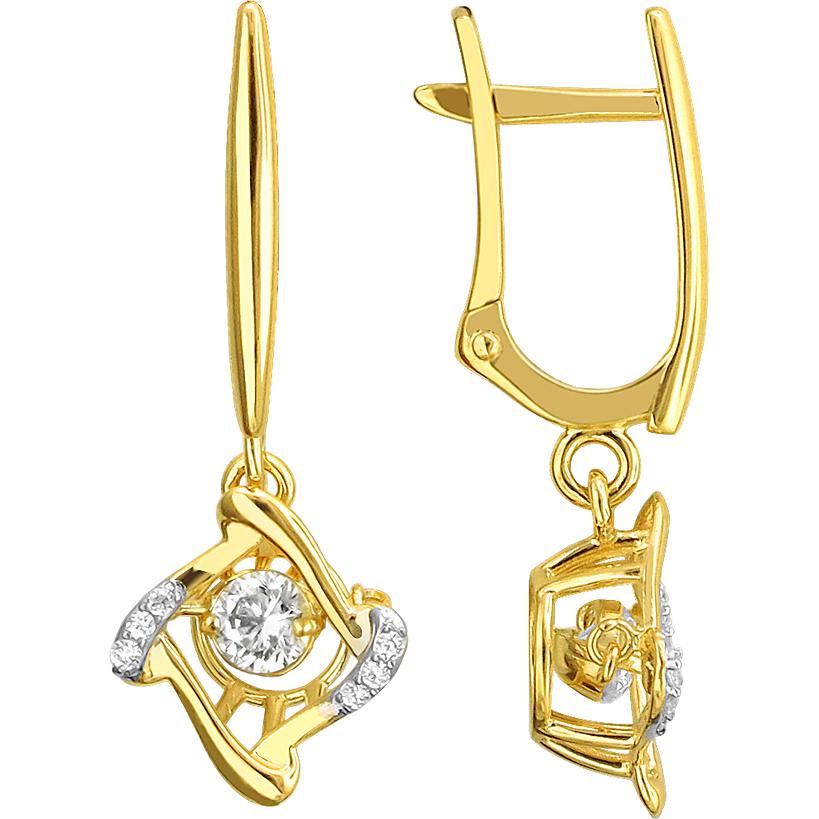 

Серьги женские из золота Эстет 01С1311853Р, фианит, 01С1311853Р