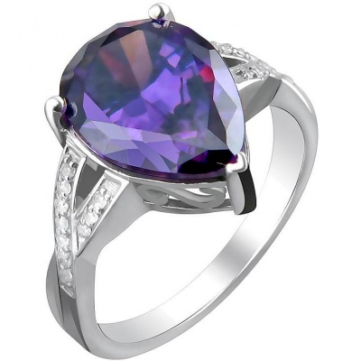

Кольцо из серебра р.  Эстет 01К2511636-2, фианит, 01К2511636-2