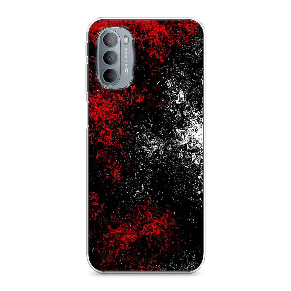 

Чехол на Motorola Moto G31 "Монотипия", Красный;черный;белый, 241850-3