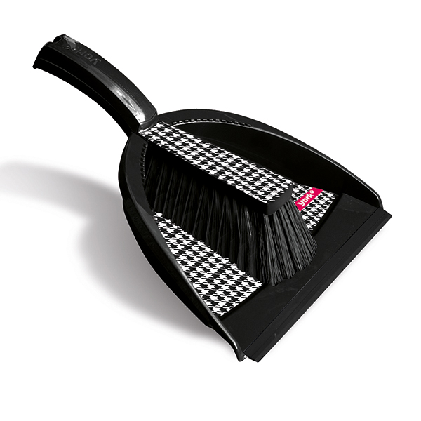 

Щетка York для мусора с совком черная, Черный