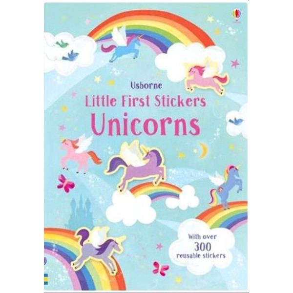 фото Little first stickers unicorns usborne